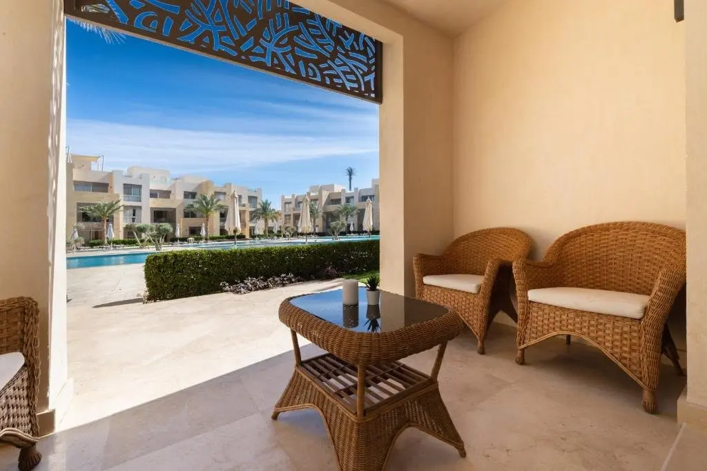 Эль-Гуна: Jazzy 1BDR w Outdoor Pool View Terrace Free Pool & Beach Access
