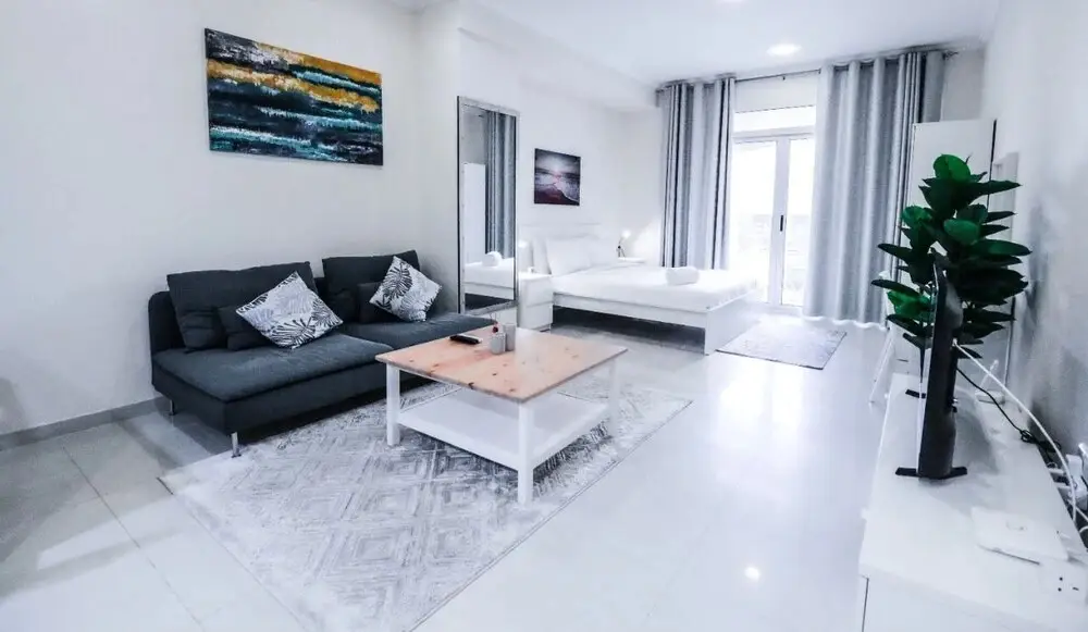 Дубай: Stylish Studio Silicon Oasis by Bnbme Homes