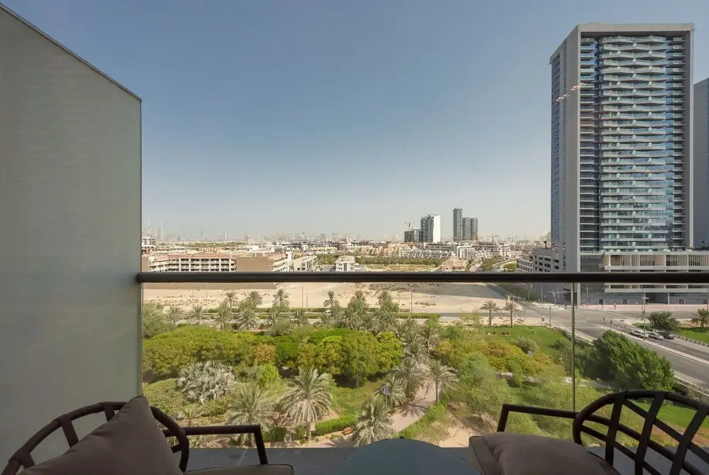Дубай: Gorgeous Studio With Balcony Park View