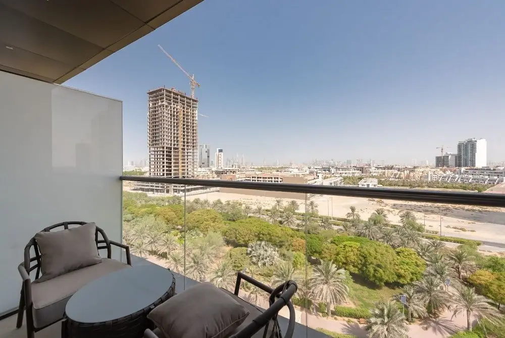 Дубай: Gorgeous Studio With Balcony Park View