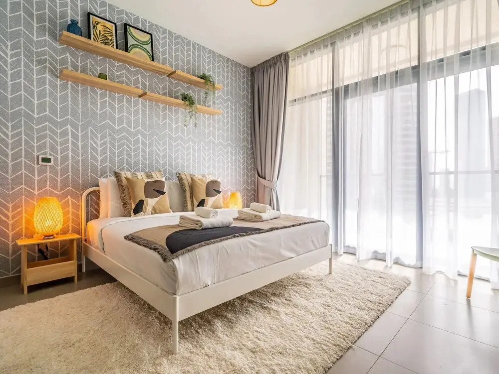 Дубай: Monty - Bohemian Treasure 1BR, 5-min to Dubai Mall
