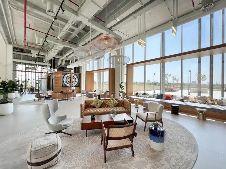Дубай: Modern Boho 1BR Sleeps4 Balcony Pool Gym Dxbhills