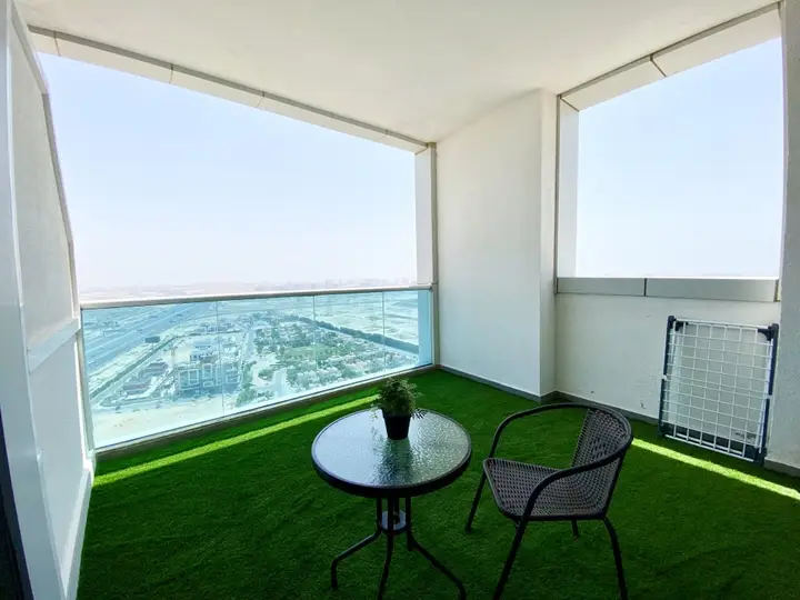 Дубай: Апартаменты Marco Polo - Pastel Studio with Stunning Aerial City Views