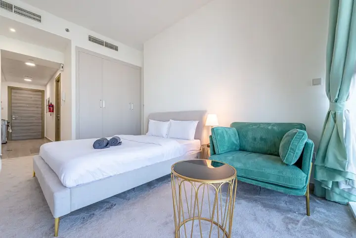 Дубай: Апартаменты Marco Polo - Snug Studio at the Heart of JVC Amidst Parks
