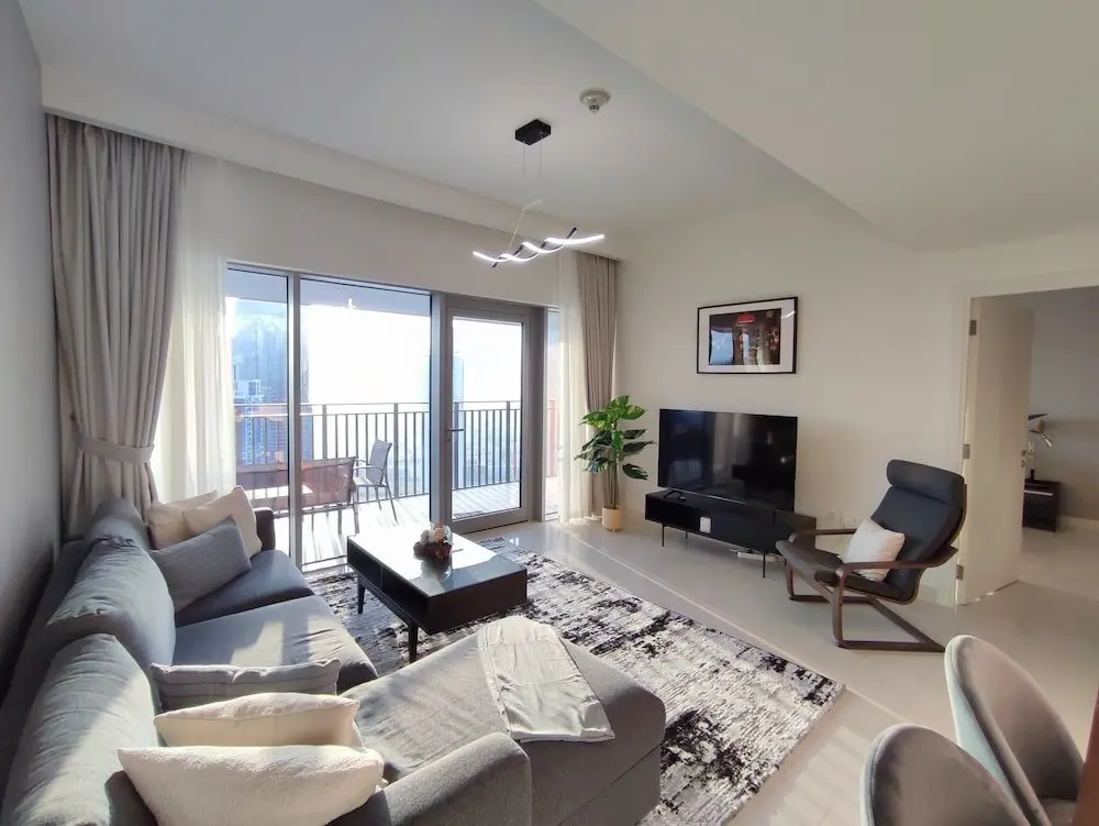 Дубай: SuperHost - Chic Apartment With Balcony Close to Burj Khalifa