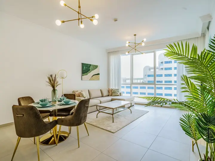 Дубай: Апартаменты Beautifully Furnished 1BR-Dubai Eye & Sea View-JBR