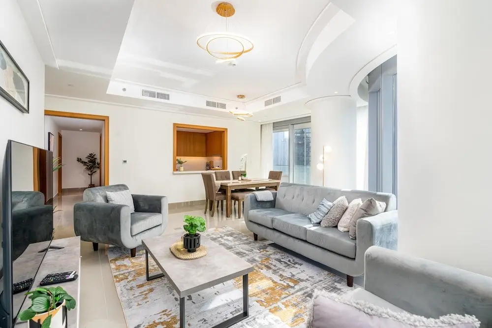 Дубай: Whitesage - Modern and Unique Apartment with Fountain Views