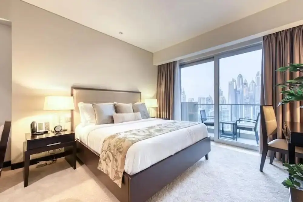 Дубай: SuperHost - Deluxe Studio with Stunning Marina Views - JW Marriott Dubai Marina