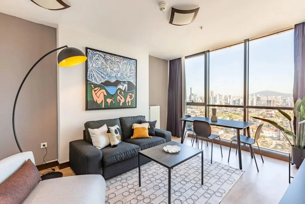 Стамбул: Charming Flat With Gorgeous City View in Atasehir