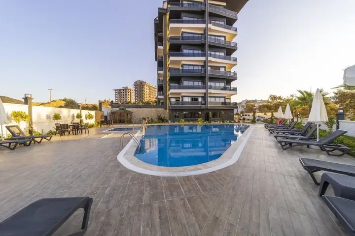 Аланья: Flat With Shared Pool Hammam and Sauna in Alanya