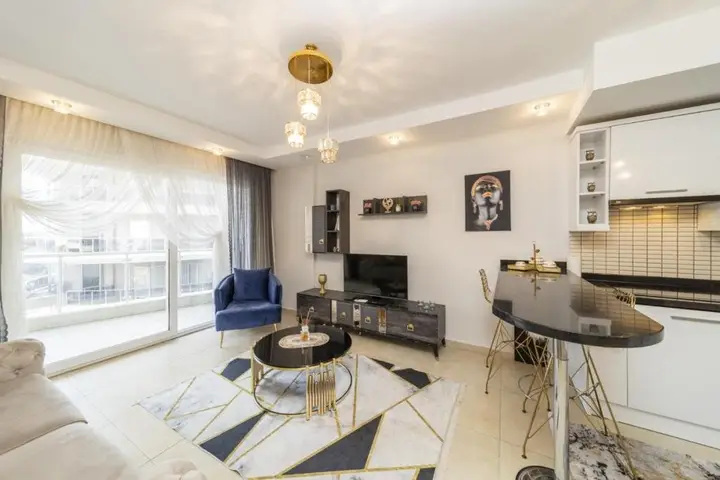 Аланья: Colorful Flat With Shared Pool and Spa in Alanya