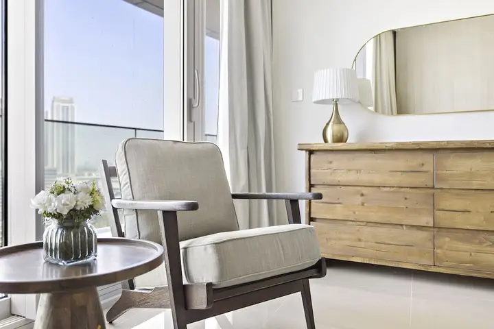 Дубай: WelHome - Luxury Apartment Facing Burj Khalifa With Terrace