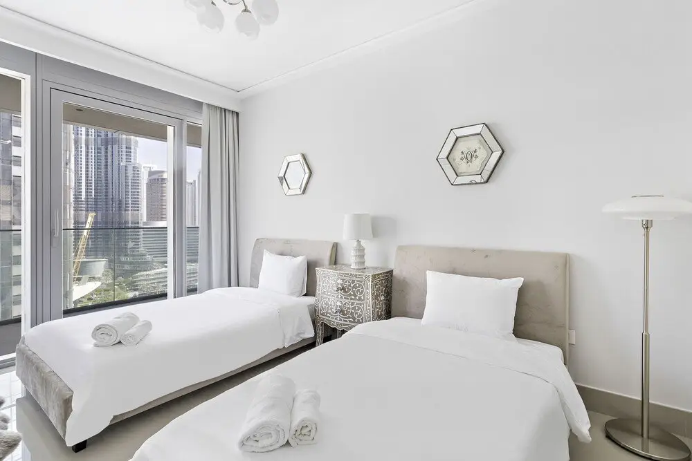 Дубай: WelHome - Luxury Apartment Facing Burj Khalifa With Terrace