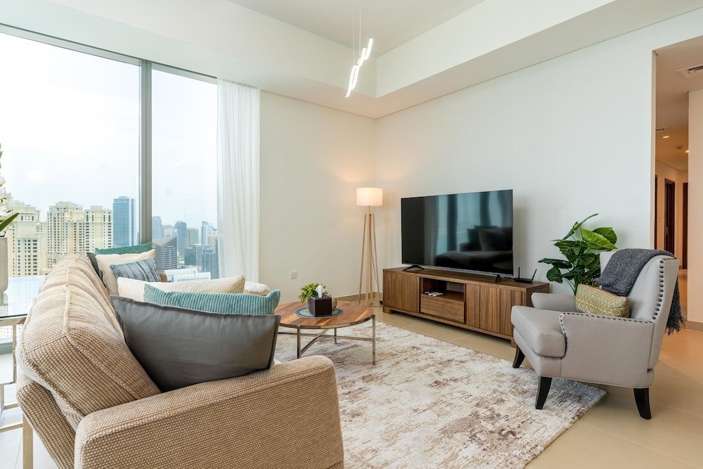 Дубай: SuperHost - Magnificent Panoramic Sea View With 2 Balconies