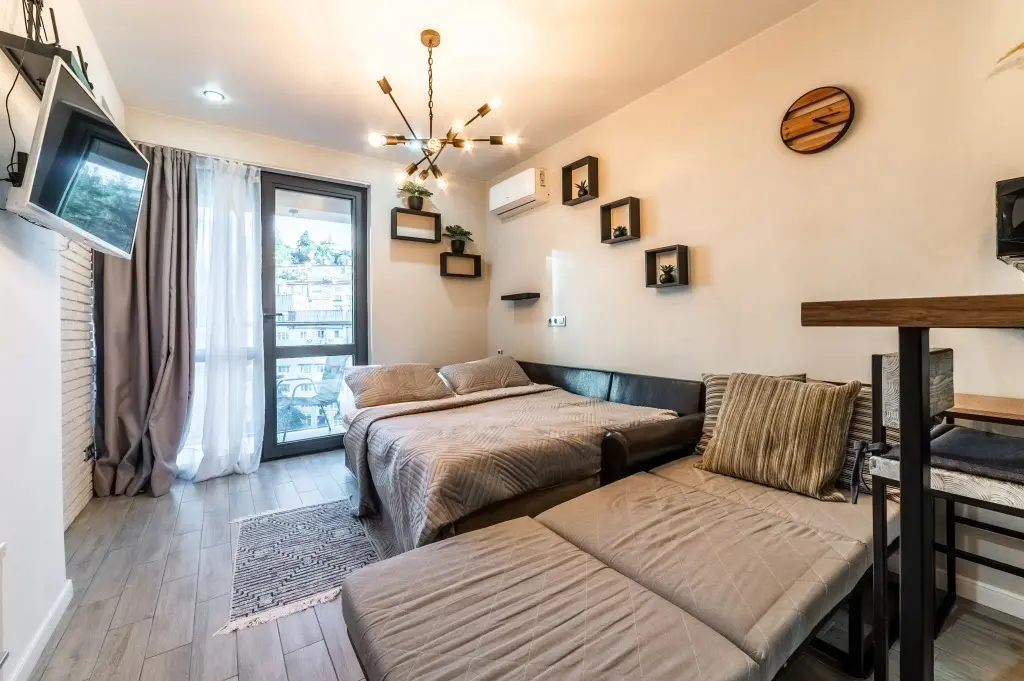 Сочи: Апартаменты Sun city apartments ЖК Сокол с балконом