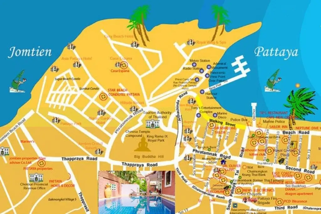 Паттайя: CORNER VILLA - PATTAYA HOLIDAY HOUSE WALKING STREET 4 bedrooms
