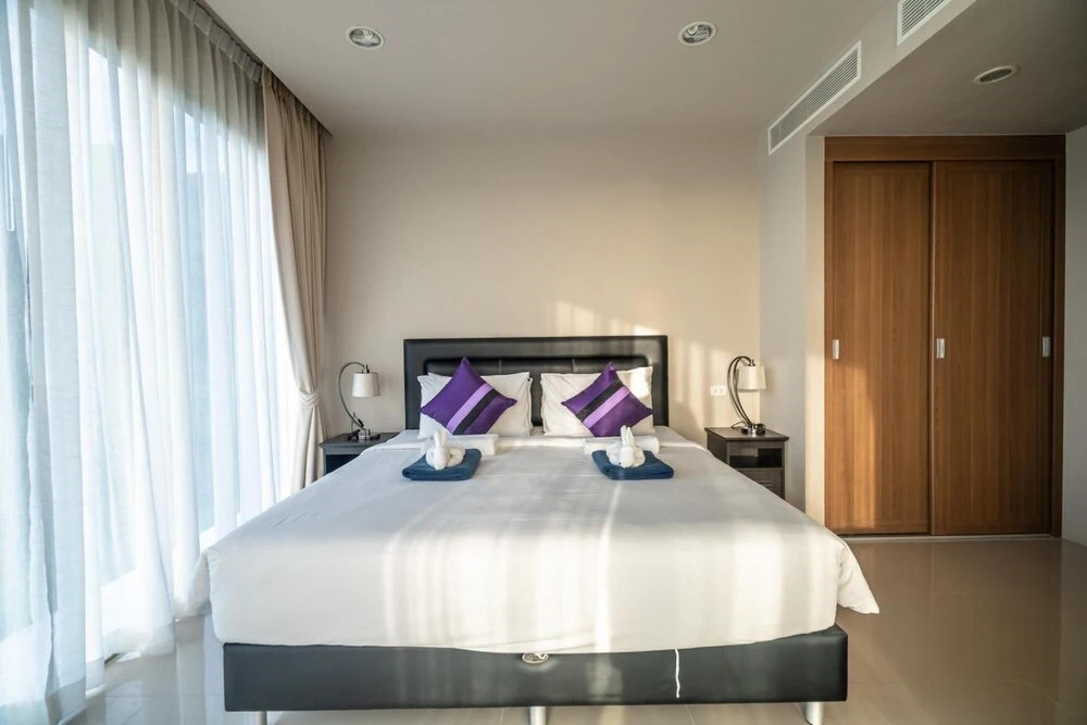Муанг: Spacious Apartment With Jacuzzi and Ocean View