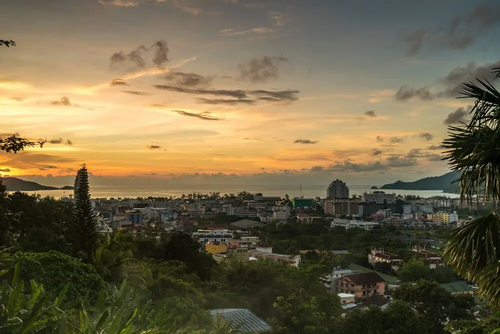 Кату: Sea view private pool villa in Patong