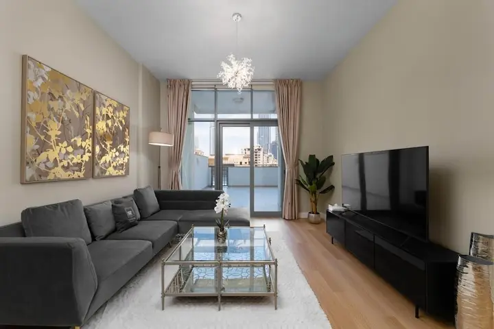 Дубай: Classy Apt w Terrace Direct Burj Khalifa Views