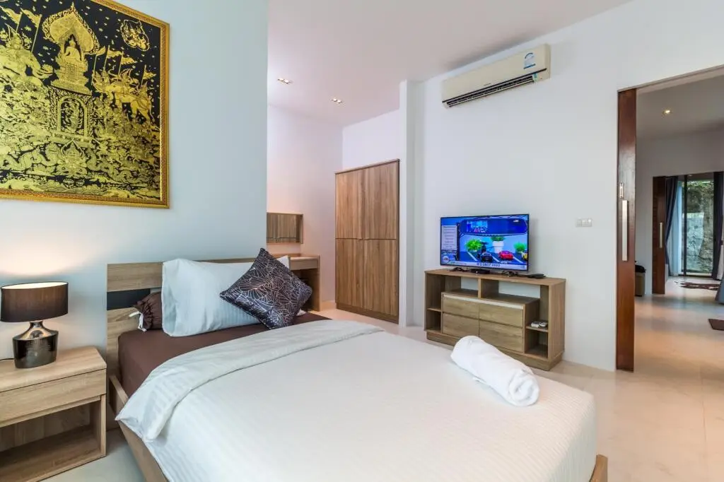 Кату: Kamala Sea View villa with private pool and rooftop jacuzzi