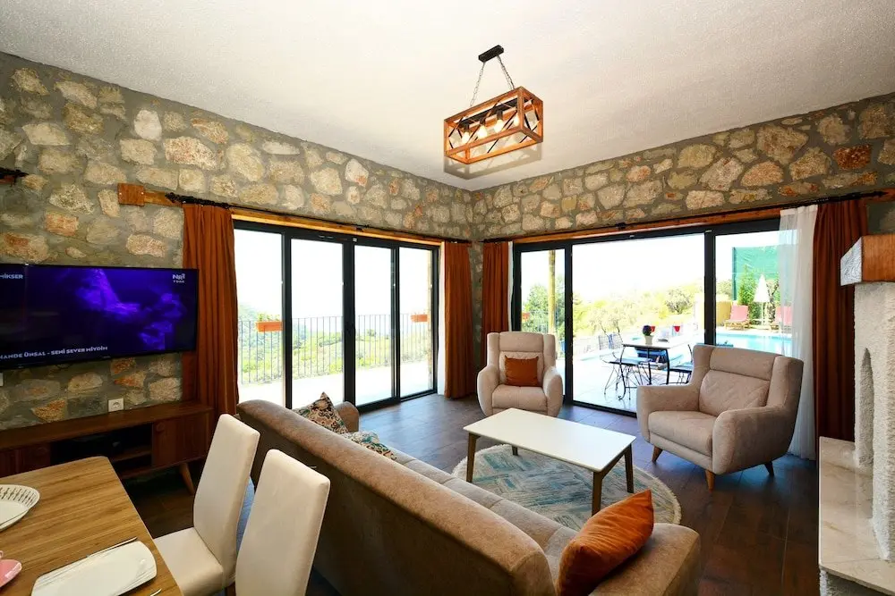 Фетхие: Private Villa Oliver With View Ideal Spot for a Honeymoon or Romantic Trip