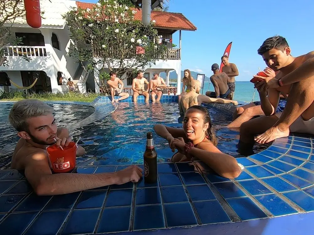 Ко-Пханган: Asia Blue - Beach Hostel Hacienda - Standard Double or Twin Room