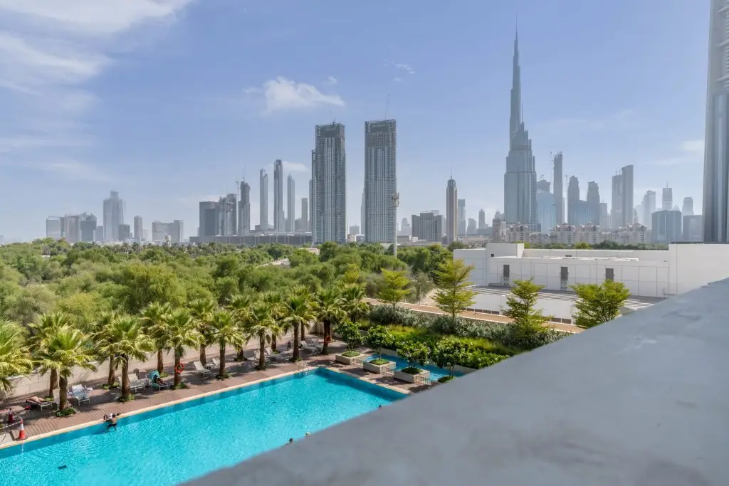 Дубай: Апартаменты Chic DIFC Studio | Burj Khalifa View | Pool, Gym