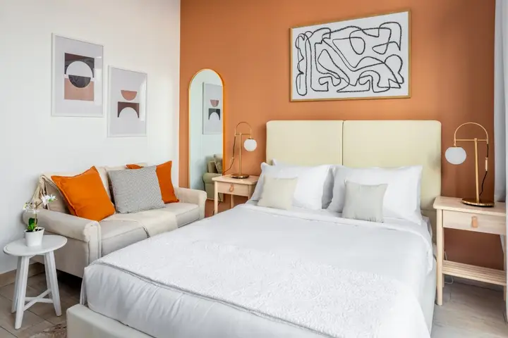 Дубай: Апартаменты Furnished Studio with Burj Khalifa View | Pool, Gym