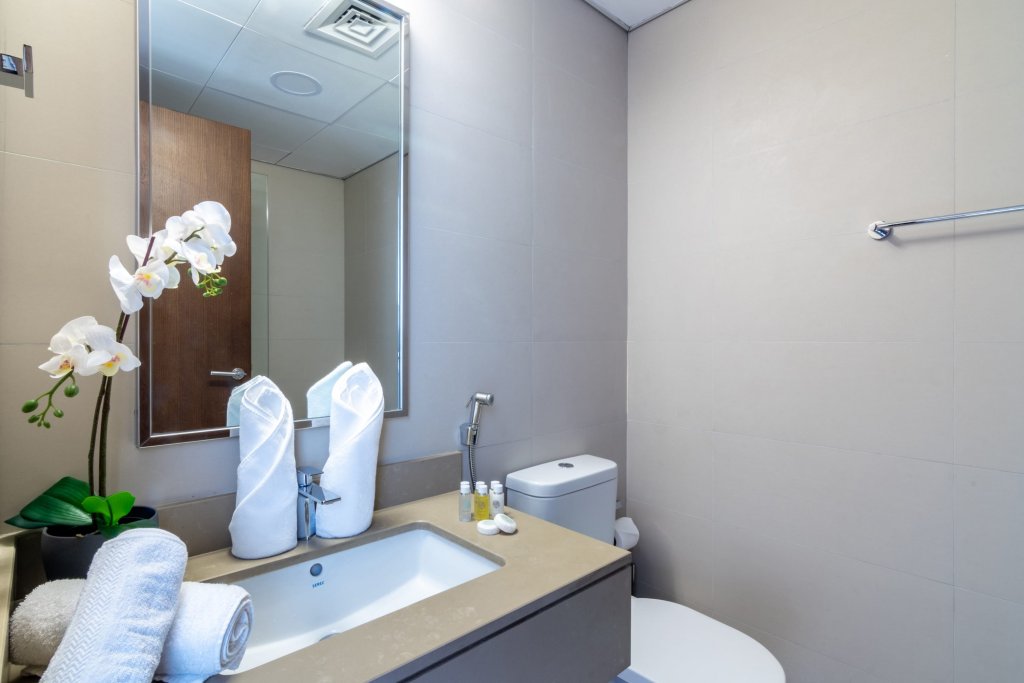 Дубай: Апартаменты Stylish DIFC Studio | Burj Khalifa View Balcony