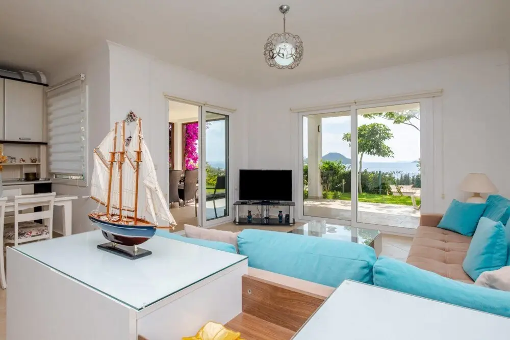 Тургутрейс: Flat With Sea View and Shared Pool in Bodrum