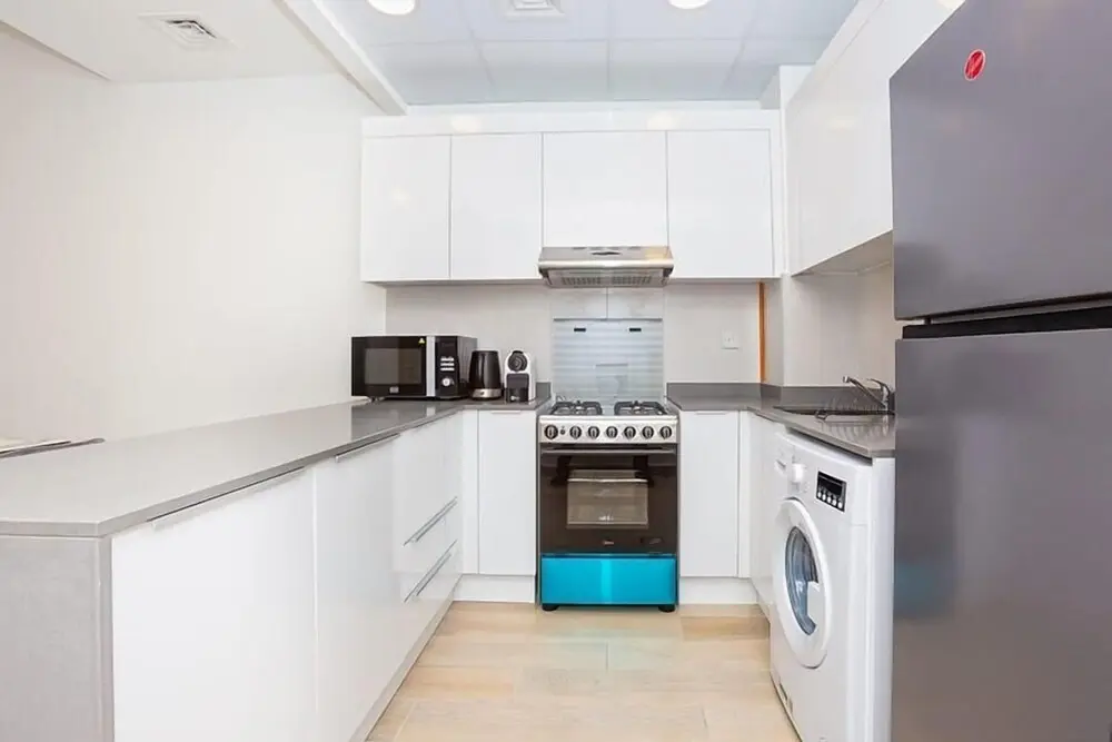 Дубай: Guest and Co - Enchanting Vistas From This Fancy Apartment in JVC