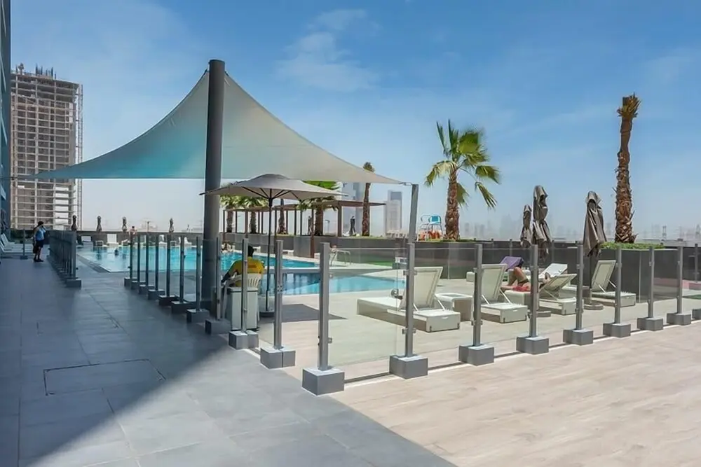 Дубай: Guest and Co - Enchanting Vistas From This Fancy Apartment in JVC