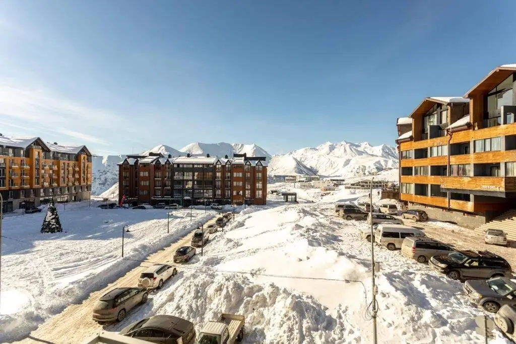 Гудаури: bright and cozy apartment in new gudauri