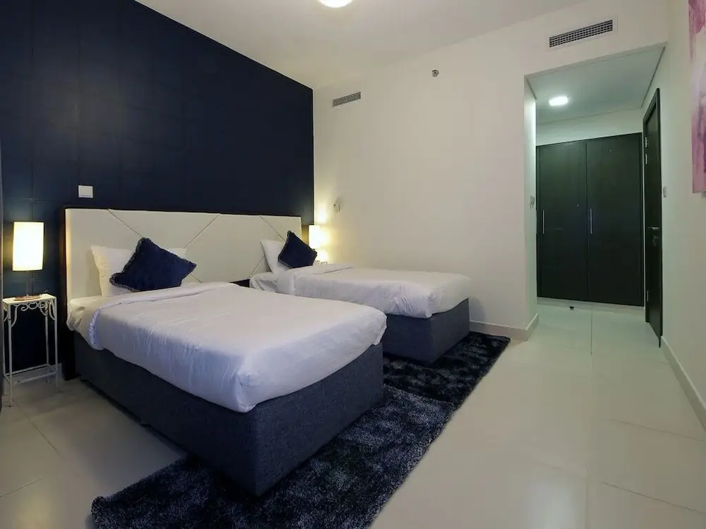Дубай: Vacation Bay - Loft West Tower - Boulevard View