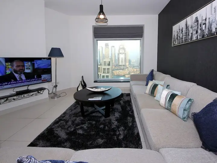 Дубай: Vacation Bay - Loft West Tower - Boulevard View