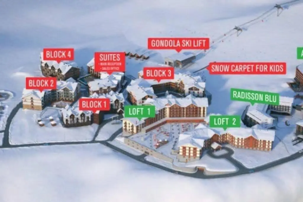 Гудаури: Bura's 2 room apartment in New Gudauri with view