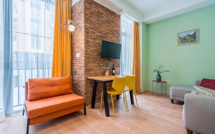 Гудаури: New Gudauri Alpic Apartment with separate bedroom