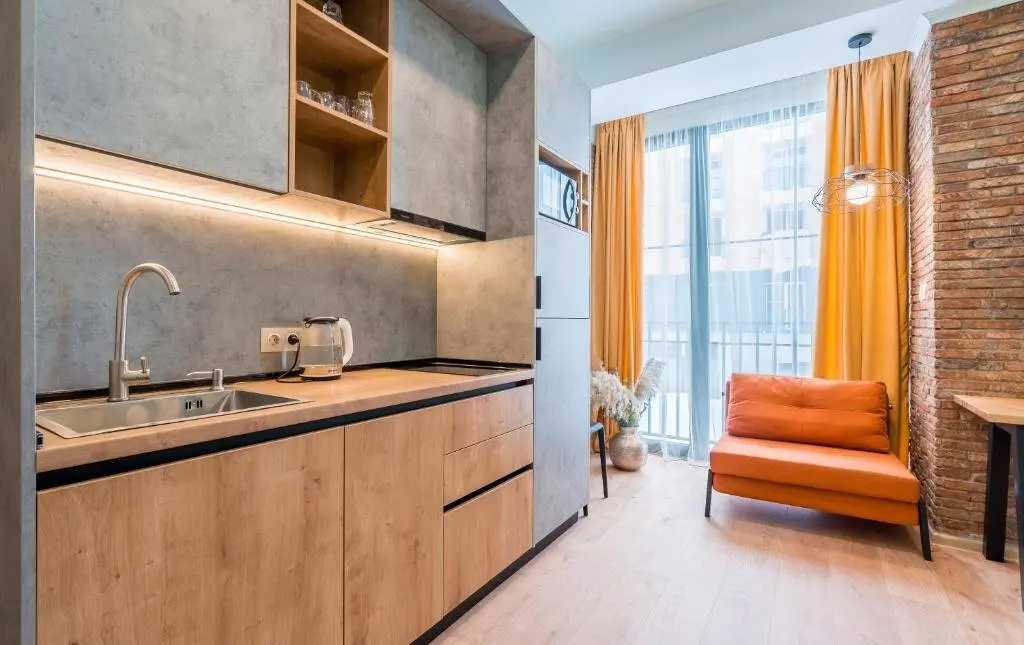 Гудаури: New Gudauri Alpic Apartment with separate bedroom