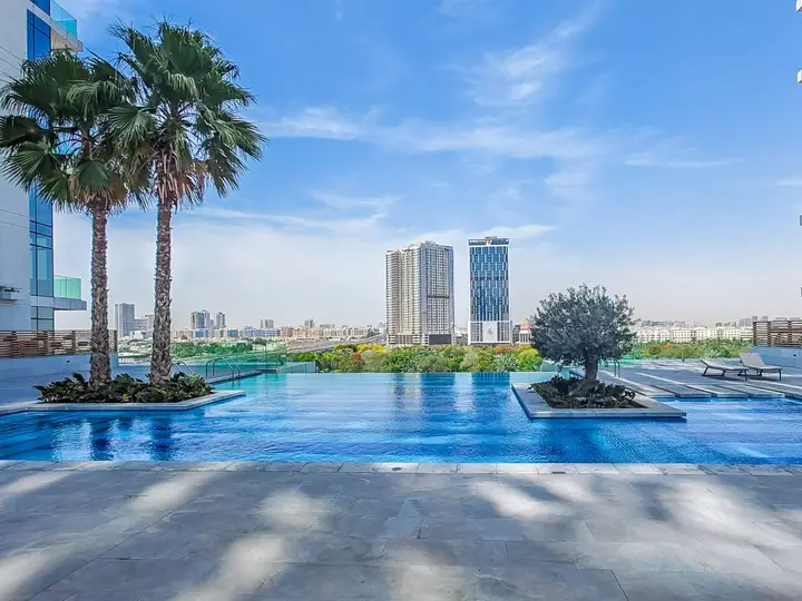 Дубай: Apartments Modern 1BR with Balcony | Dubai Frame View