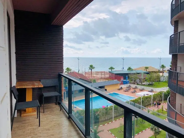 Батуми: 1 Bdr apartment in Gonio, sea view, 4fl