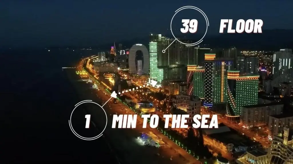 Батуми: Rent Experts Studio Outstanding Seaview 39 Floor