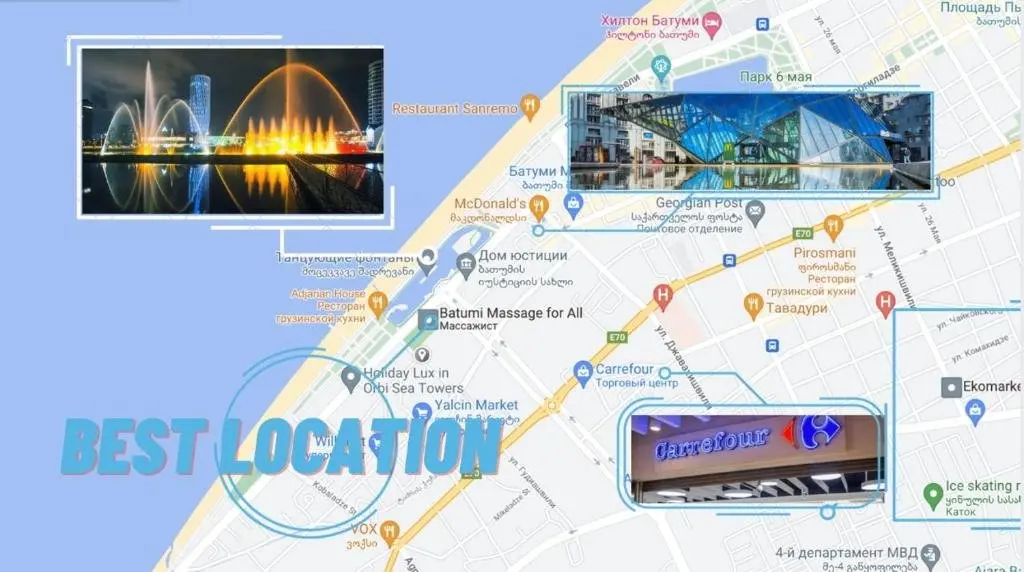 Батуми: Rent Experts Studio Outstanding Seaview 39 Floor