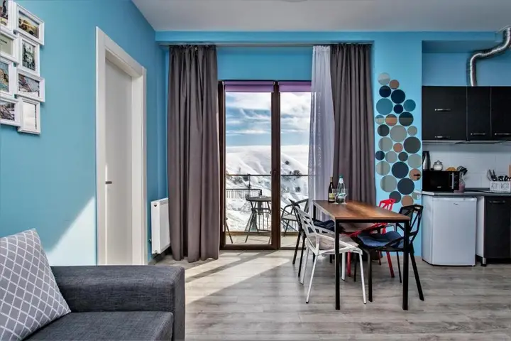 Гудаури: Mountain View 1BR Apartment 101 - Loft 1