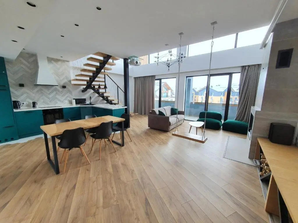 Гудаури: George Snow Apartments in New Gudauri - fireplace, 50m to Gondola lift
