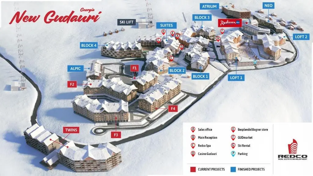 Гудаури: New Gudauri, Alpic, Room #208 with Ski-Depot