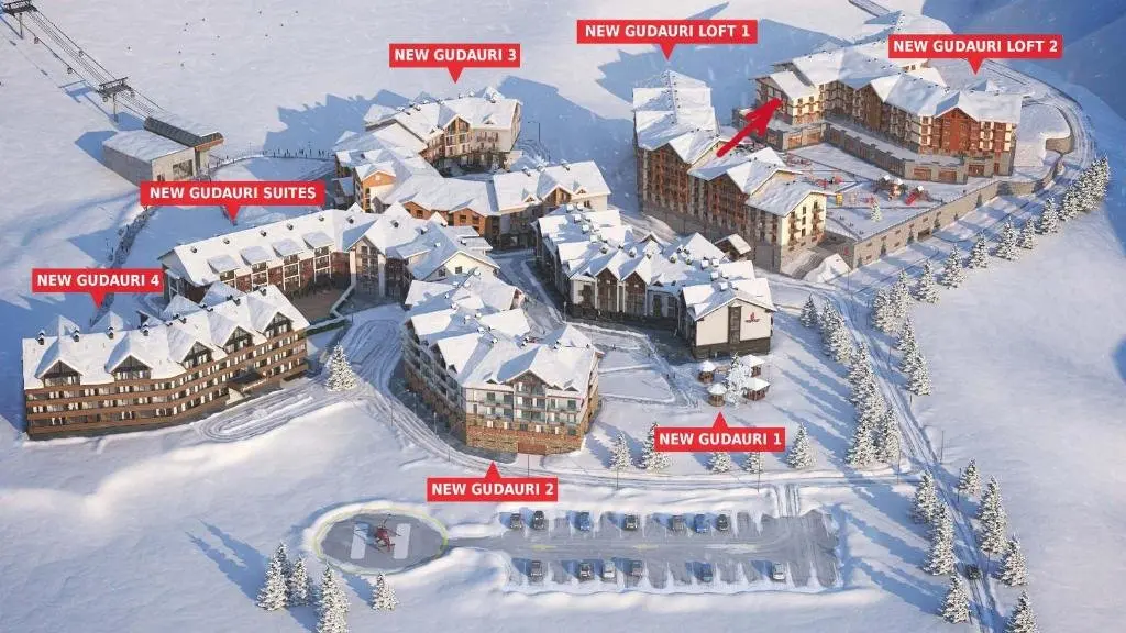 Гудаури: Cozy Mountain View Apartment 300 m to Gondola Lift