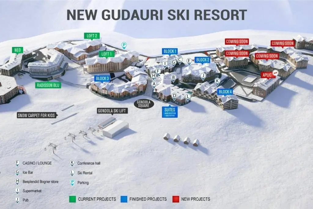 Гудаури: Apartament 401 RedCo Block 4 New Gudauri