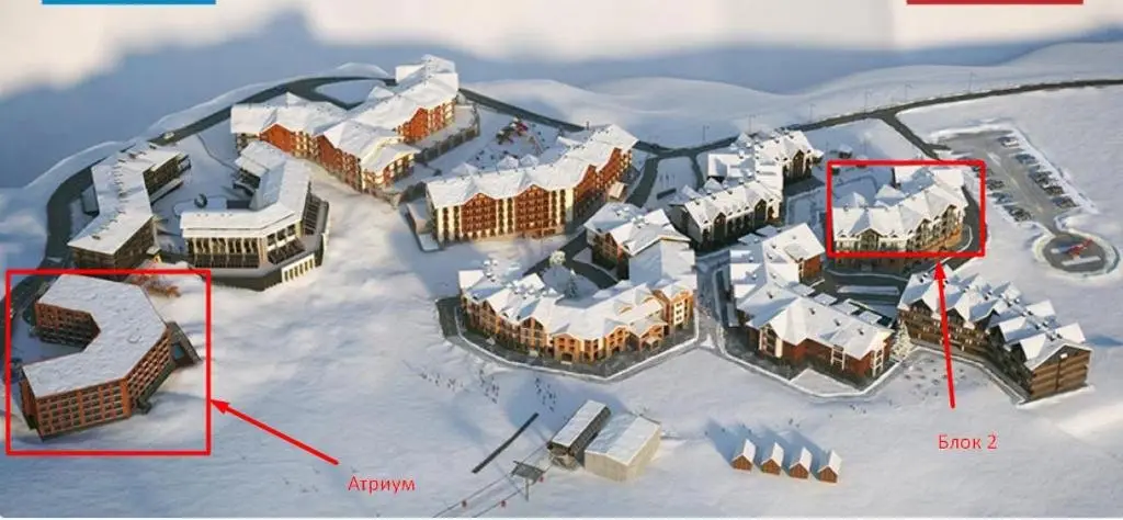 Гудаури: Apartment #213 in Atrium New Gudauri ApartHotel