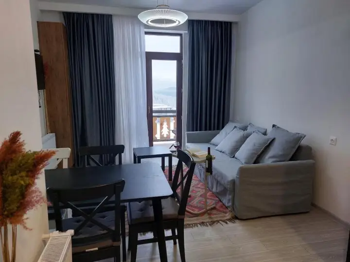 Бакуриани: Didveli TuliP 34- A Comfortable, Quiet Apartment Close to a Ski Slope