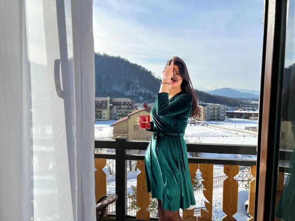 Бакуриани: Didveli TuliP 34- A Comfortable, Quiet Apartment Close to a Ski Slope